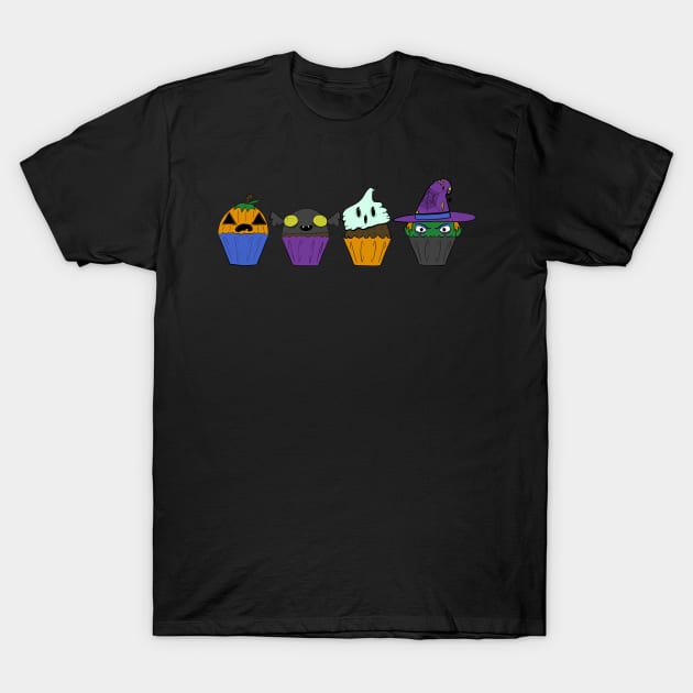 Cupcake Line Up T-Shirt by Fool King Media